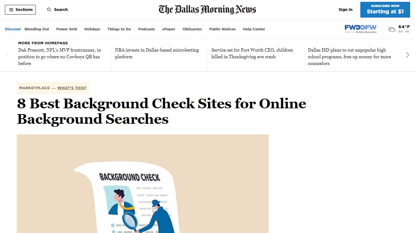 8 Best Background Check Sites for Online Background Searches - Dallas News